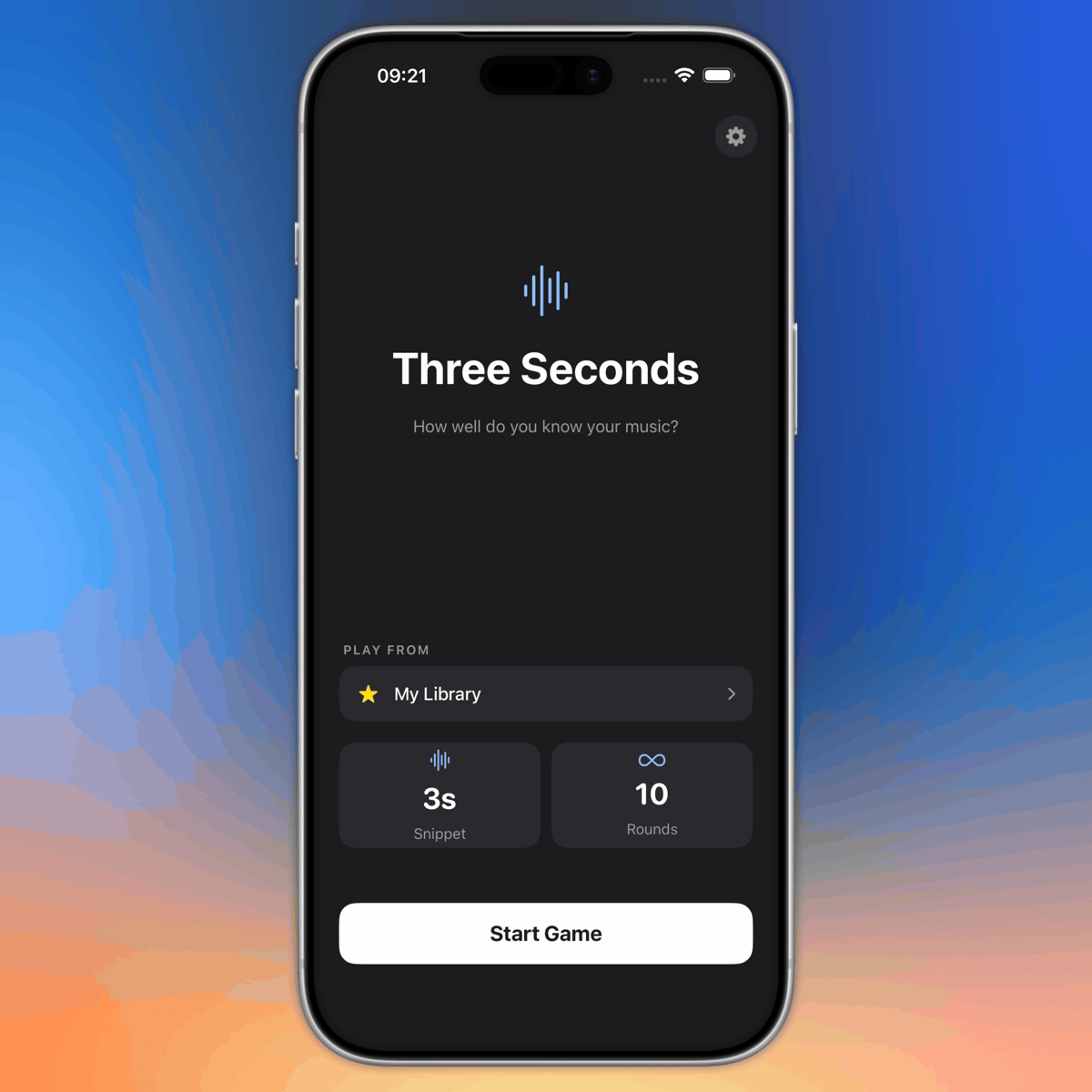 Three Seconds app screenshot